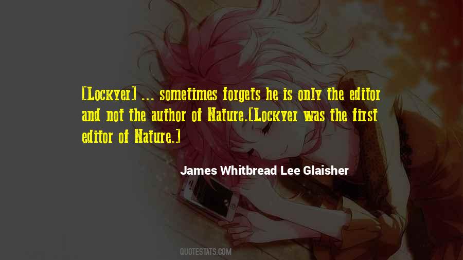 James Whitbread Lee Glaisher Quotes #929194