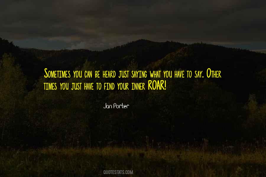 Jan Porter Quotes #1756024