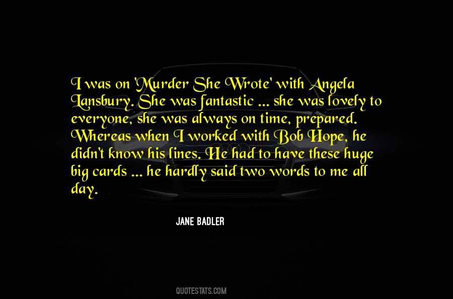 Jane Badler Quotes #677294
