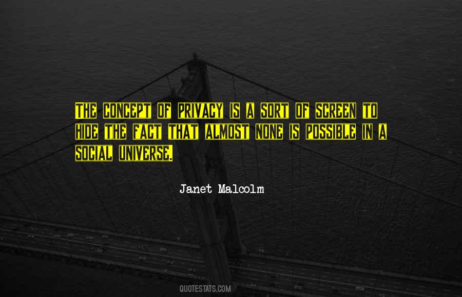Janet Malcolm Quotes #1554774