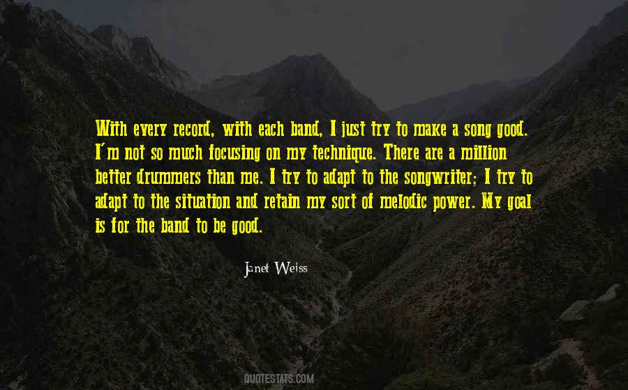 Janet Weiss Quotes #150305