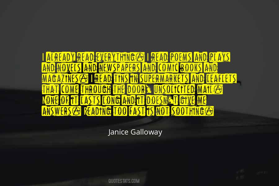 Janice Galloway Quotes #472501