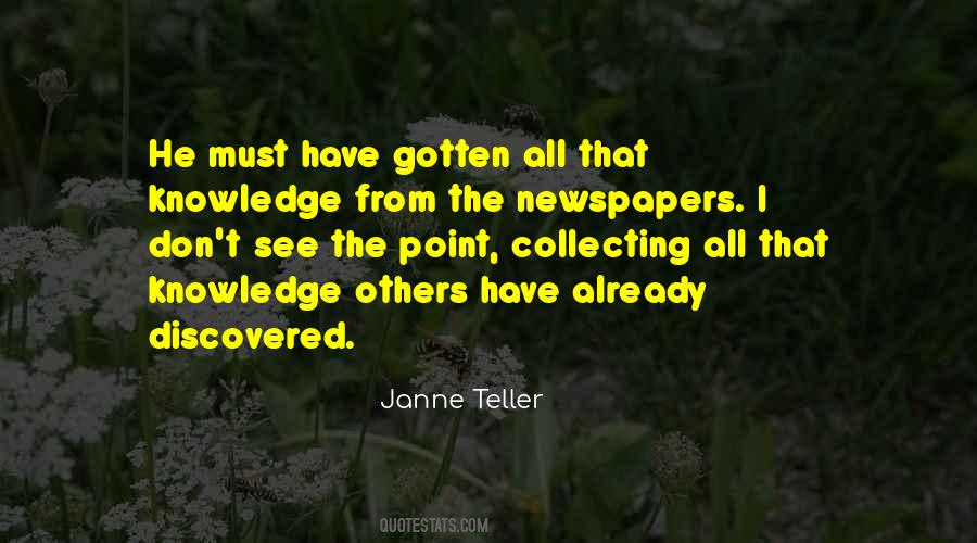 Janne Teller Quotes #1516754