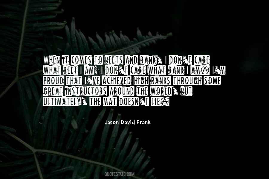 Jason David Frank Quotes #92833