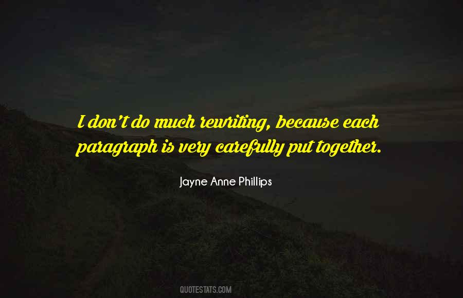 Jayne Anne Phillips Quotes #1825300