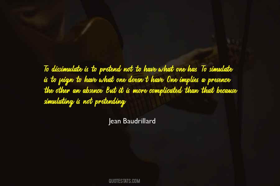 Jean Baudrillard Quotes #622460