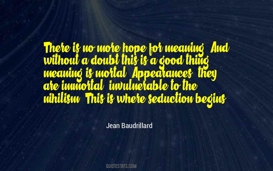 Jean Baudrillard Quotes #758664