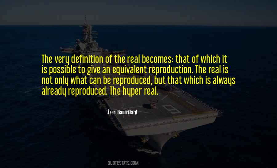 Jean Baudrillard Quotes #846724