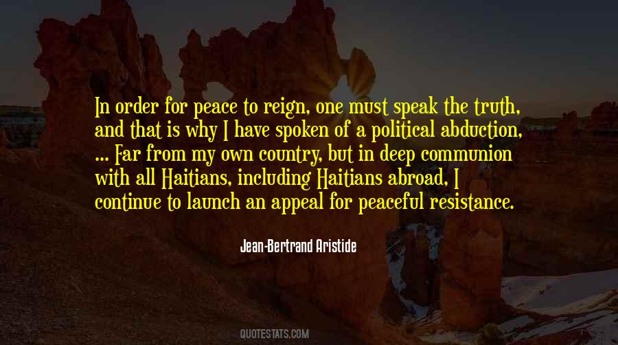 Jean-Bertrand Aristide Quotes #1626830