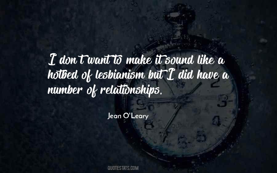 Jean O'Leary Quotes #793809
