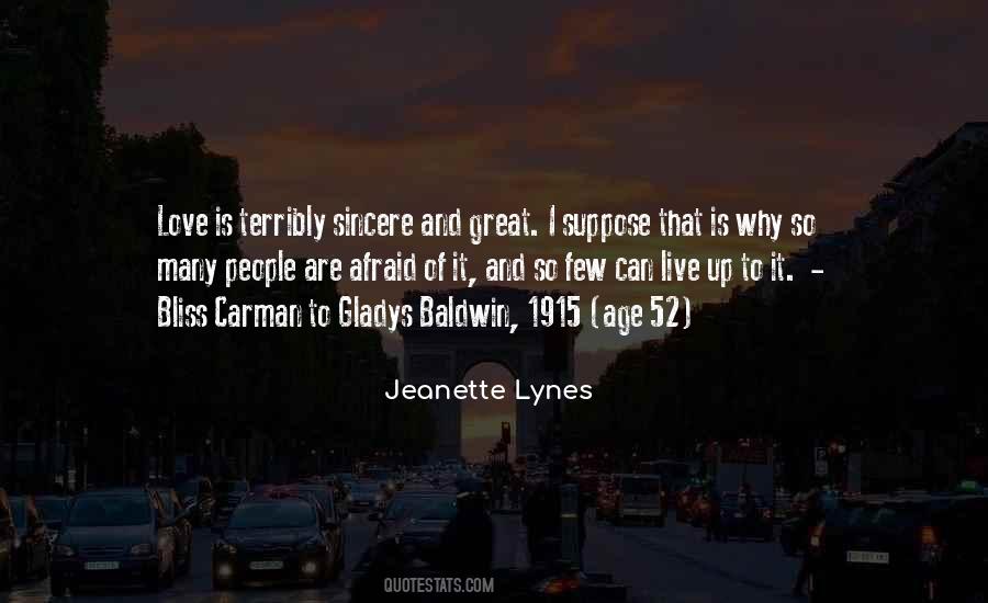 Jeanette Lynes Quotes #1165652