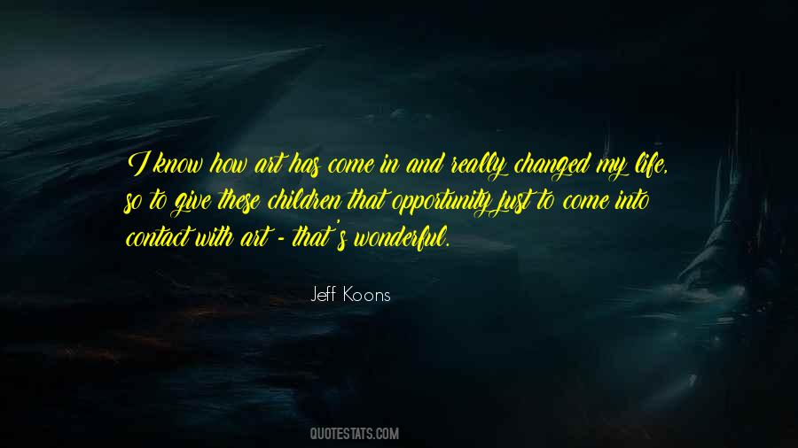 Jeff Koons Quotes #391200