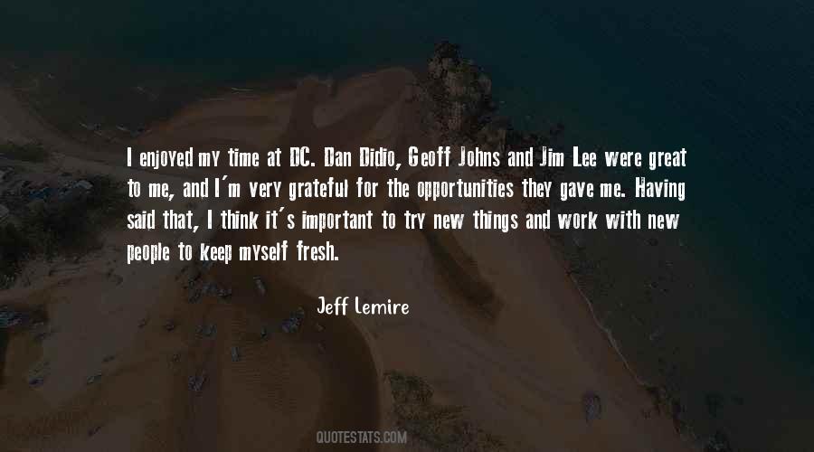 Jeff Lemire Quotes #1047287