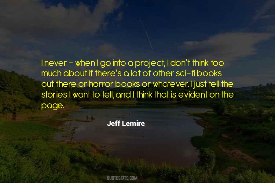 Jeff Lemire Quotes #112452