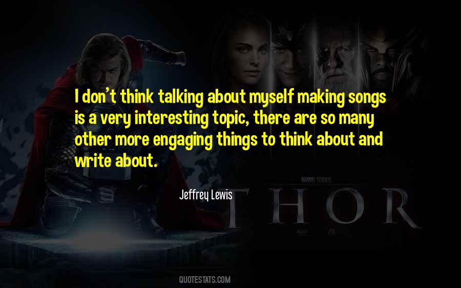 Jeffrey Lewis Quotes #1530884