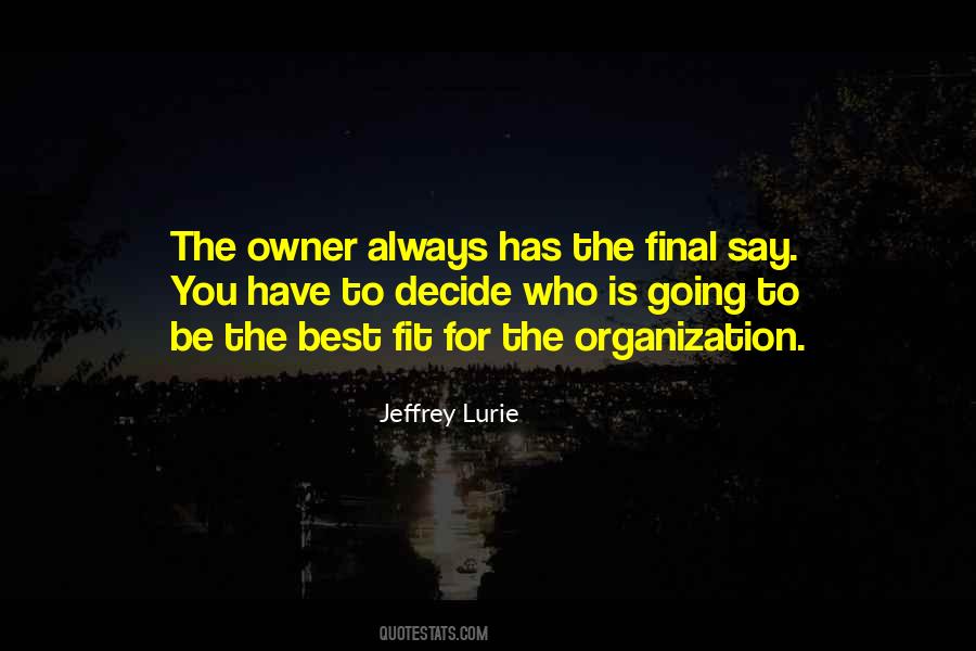 Jeffrey Lurie Quotes #177538