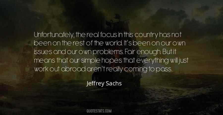 Jeffrey Sachs Quotes #293572