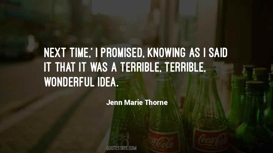 Jenn Marie Thorne Quotes #1729155