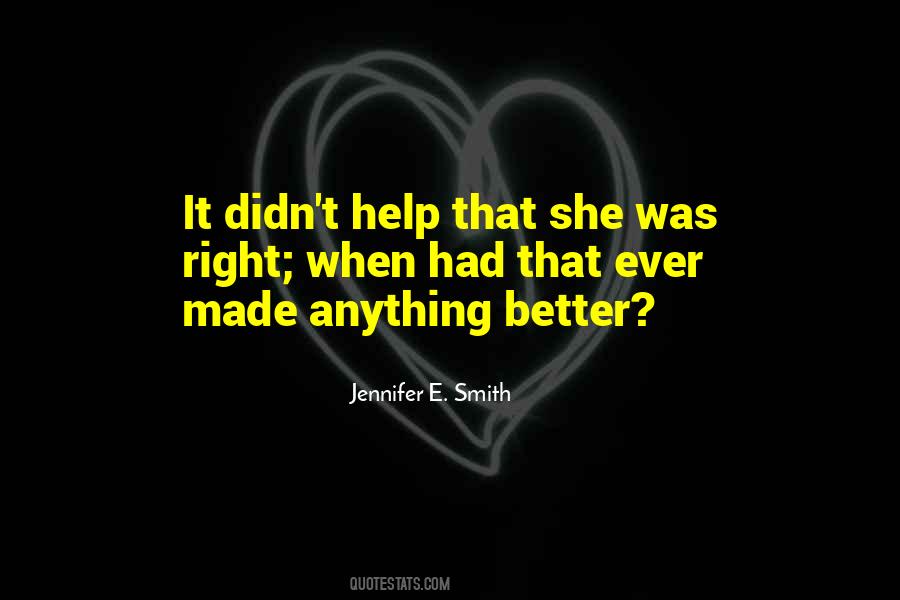 Jennifer E. Smith Quotes #1213725