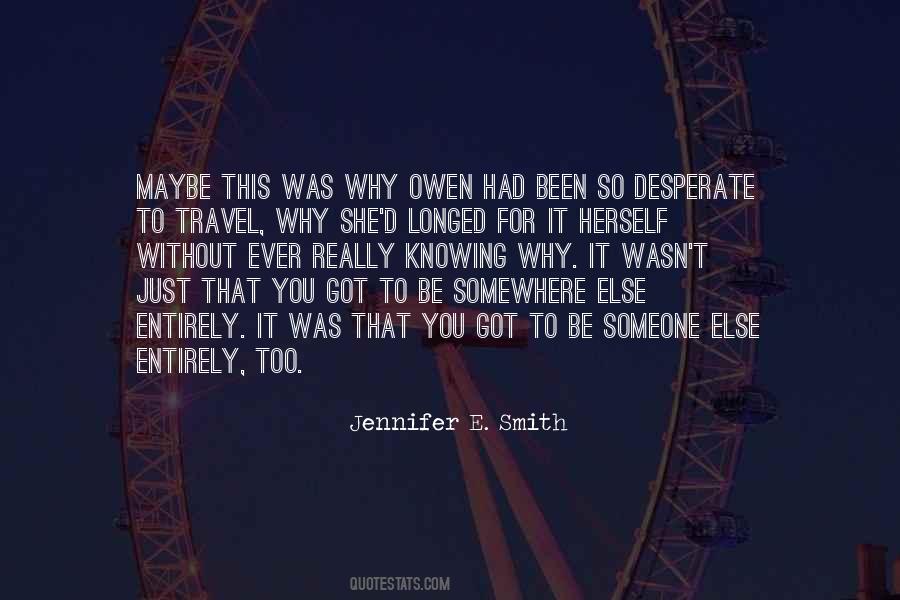 Jennifer E. Smith Quotes #1337146