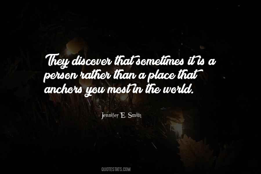 Jennifer E. Smith Quotes #501344