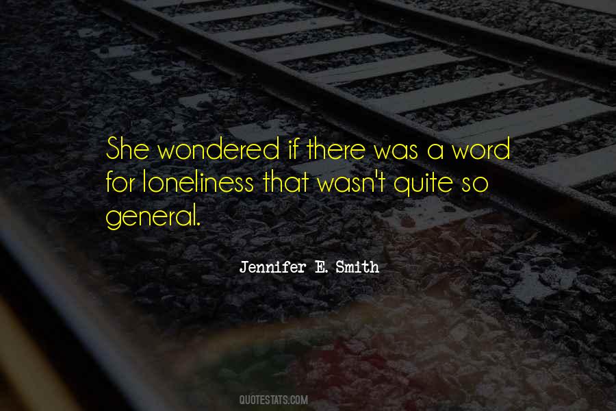 Jennifer E. Smith Quotes #70019