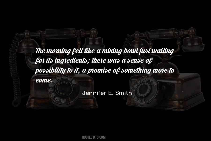 Jennifer E. Smith Quotes #811684