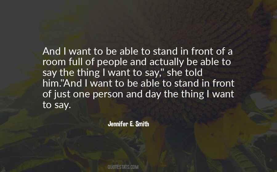 Jennifer E. Smith Quotes #933772