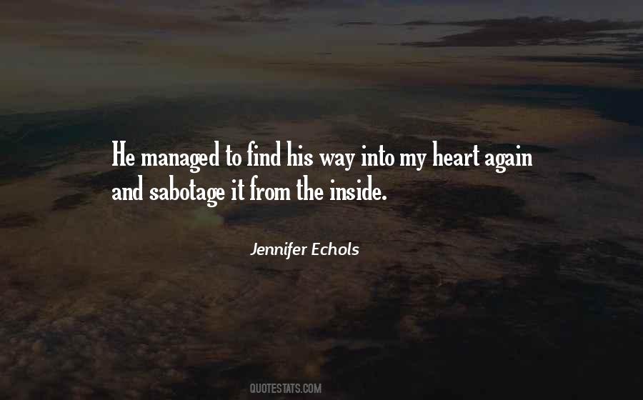 Jennifer Echols Quotes #1508783