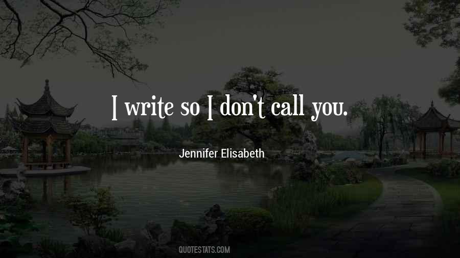 Jennifer Elisabeth Quotes #1666304
