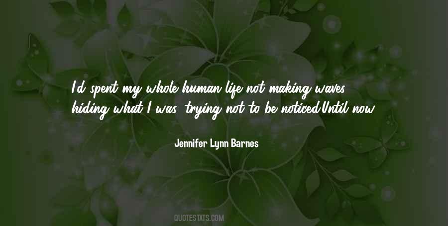 Jennifer Lynn Barnes Quotes #210205