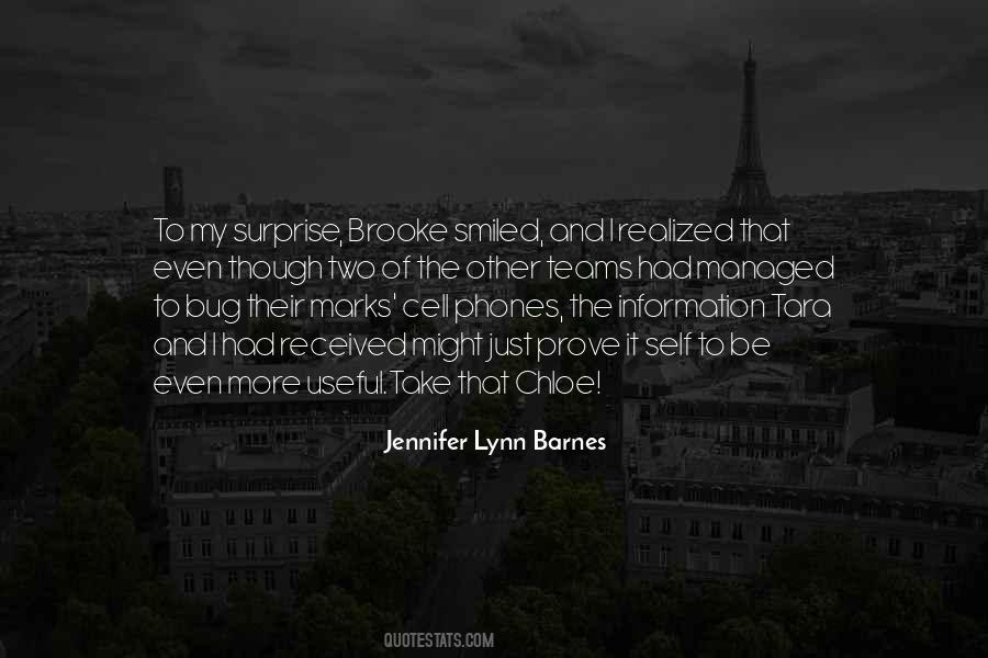 Jennifer Lynn Barnes Quotes #604979