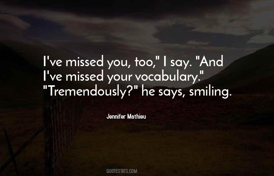 Jennifer Mathieu Quotes #776852