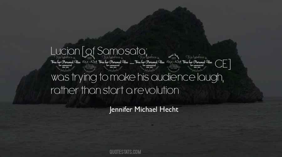 Jennifer Michael Hecht Quotes #1082719