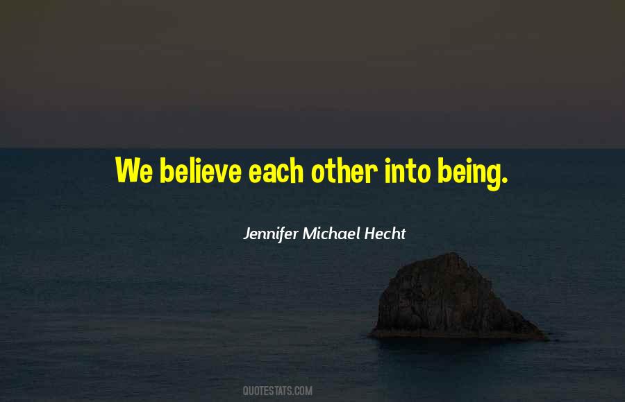 Jennifer Michael Hecht Quotes #1460970