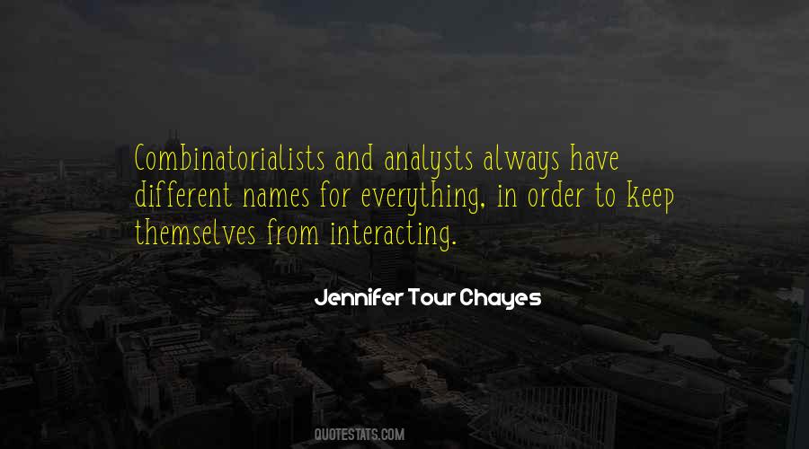 Jennifer Tour Chayes Quotes #485933