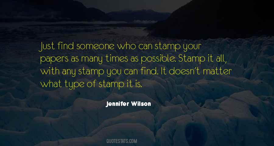 Jennifer Wilson Quotes #1577277