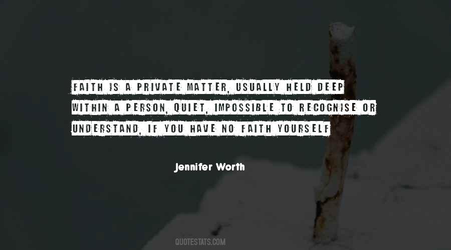 Jennifer Worth Quotes #337739