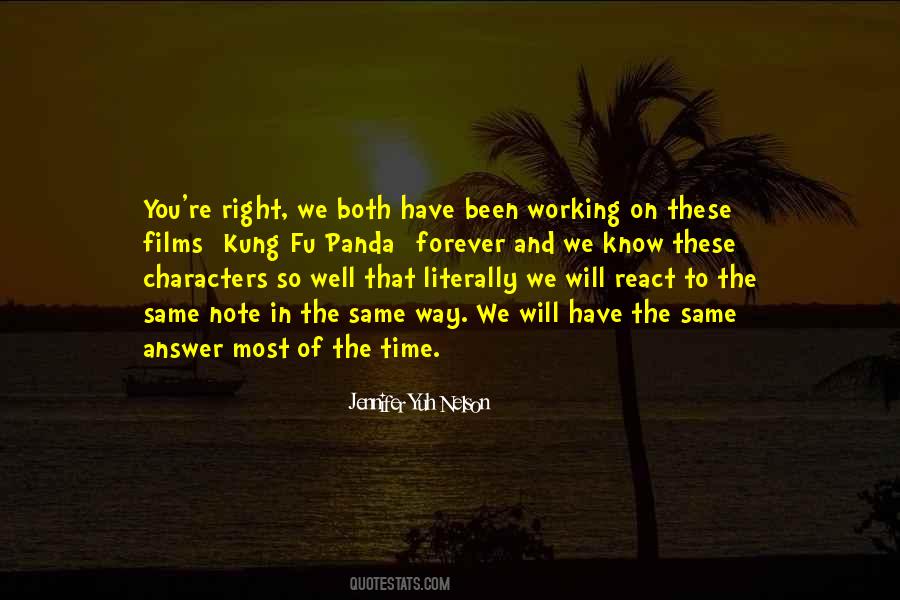 Jennifer Yuh Nelson Quotes #818770