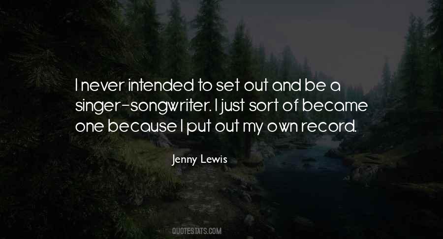 Jenny Lewis Quotes #375947