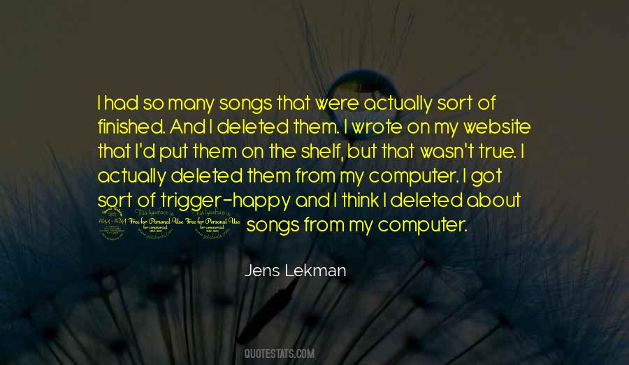 Jens Lekman Quotes #258111