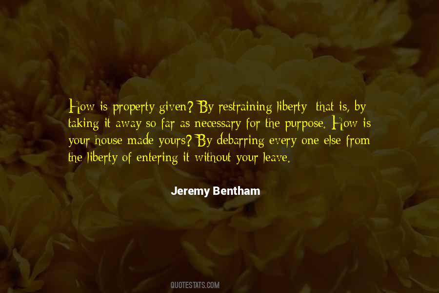 Jeremy Bentham Quotes #749489