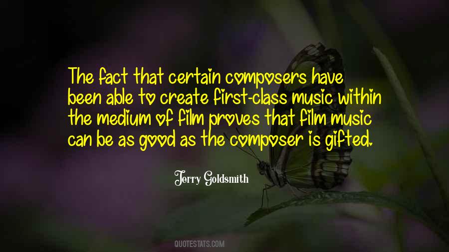 Jerry Goldsmith Quotes #528496