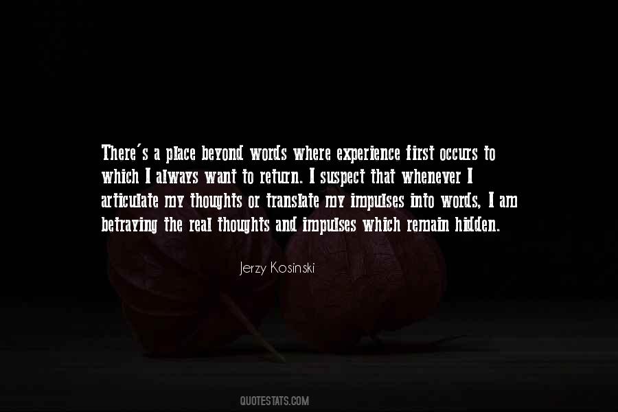 Jerzy Kosinski Quotes #650316