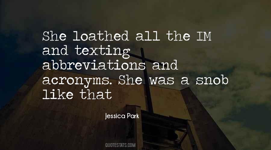 Jessica Park Quotes #651109