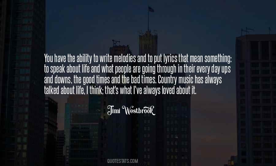Jimi Westbrook Quotes #1136322