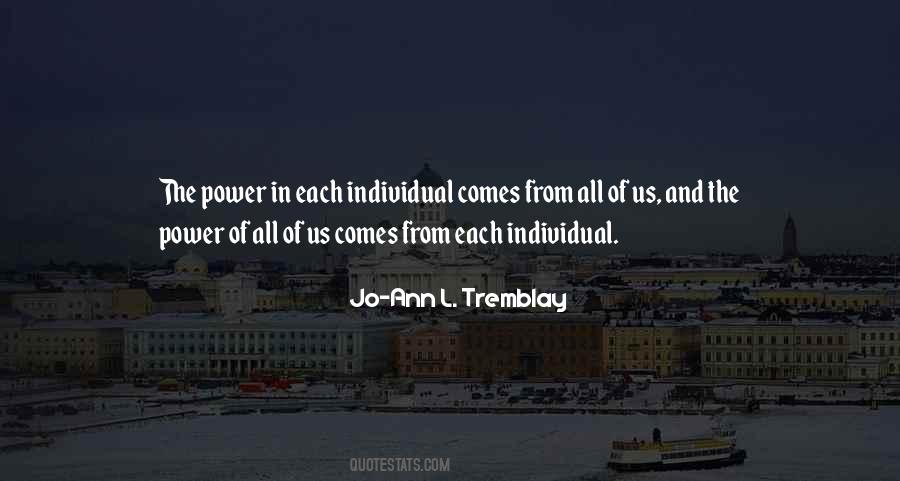 Jo-Ann L. Tremblay Quotes #468073