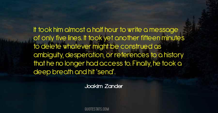 Joakim Zander Quotes #289875