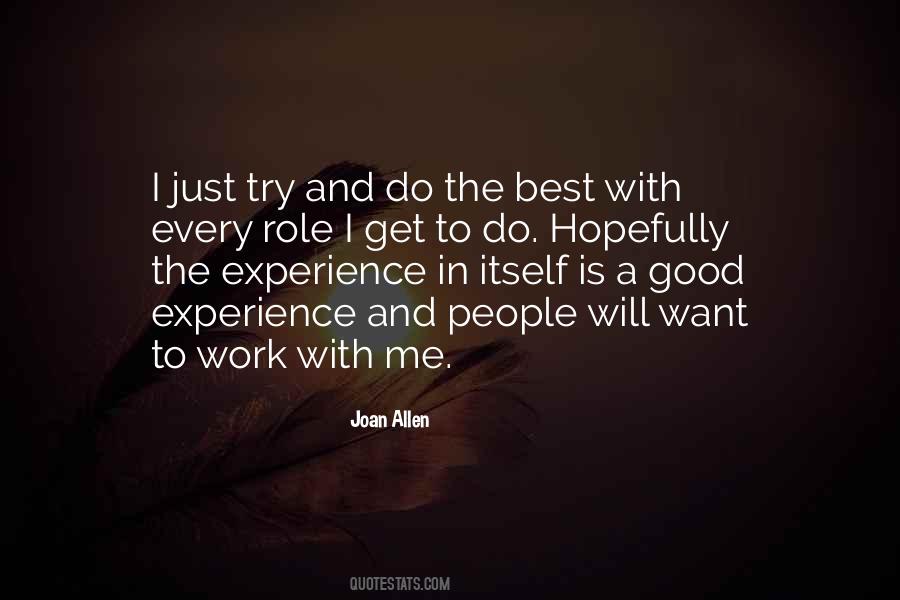 Joan Allen Quotes #734927 Joan Allen Quotes #734927