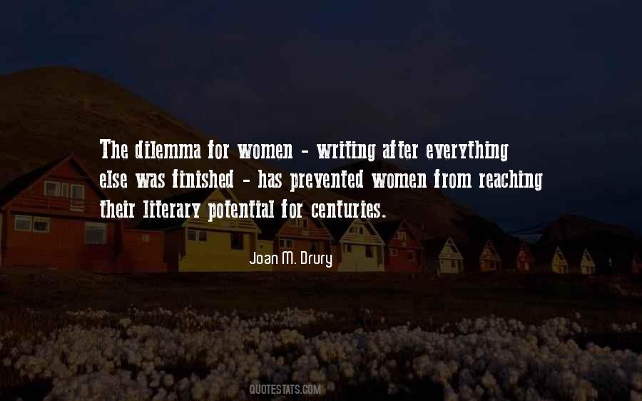 Joan M. Drury Quotes #462995